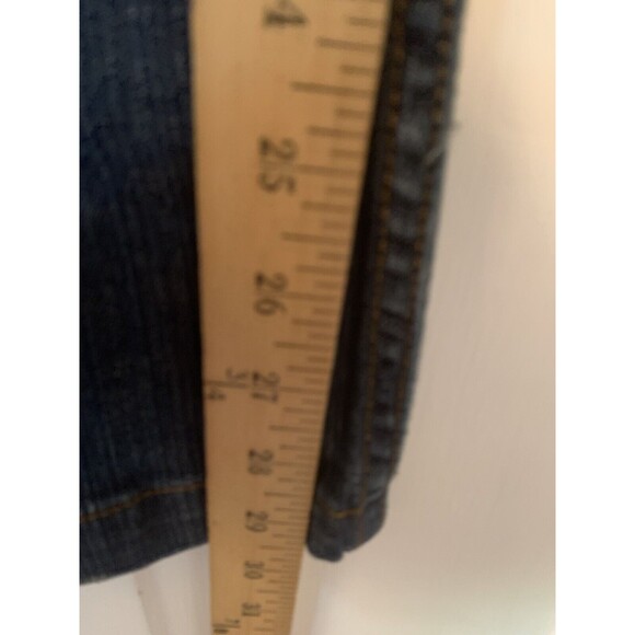 ZD Jeans Women’s Premium Size 13 Flare Blue Dark Denim Pockets Stretch Denim - Picture 8 of 13